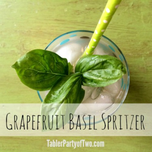 Grapefruit Basil Spritzer