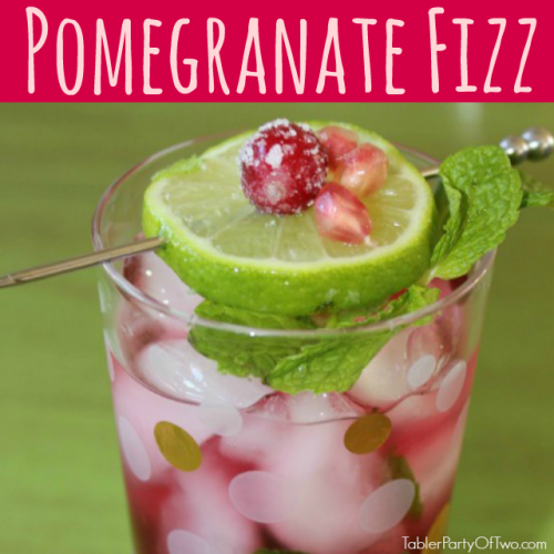 Pomegranate Fizz Cocktail... perfect for the holidays!