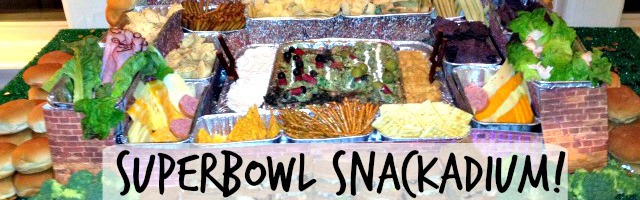How to Make A Sensational Superbowl Snackadium!