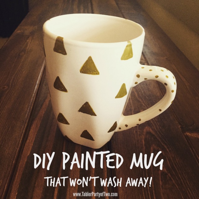 DIY painted mug