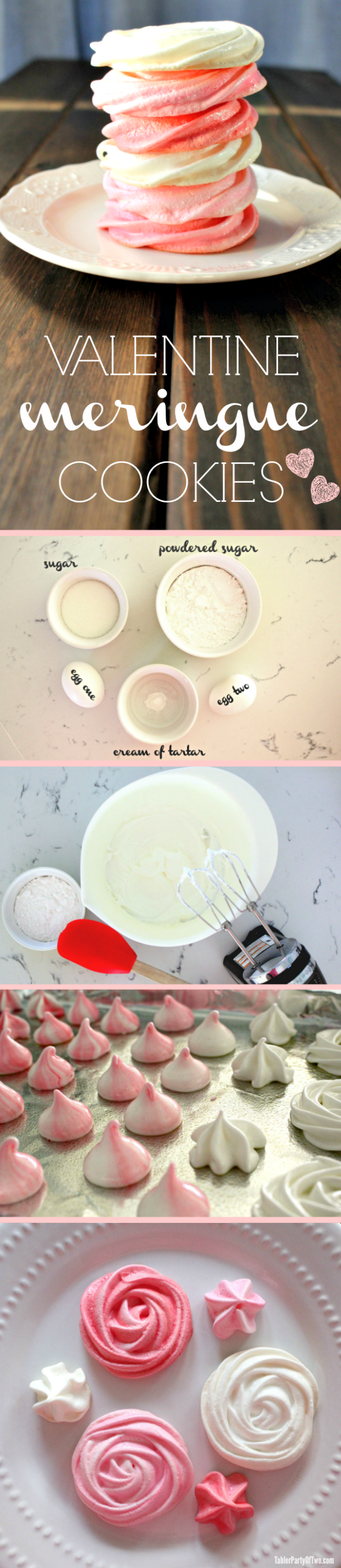 valentine meringue cookies