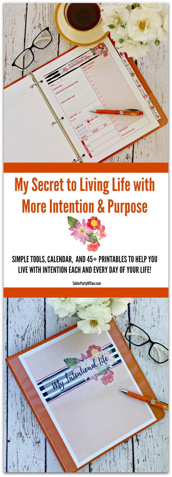 My Intentional Life Plan - My secret to living life with more intention & purpose Tabler Party Of Two TablerPartyOfTwo.com