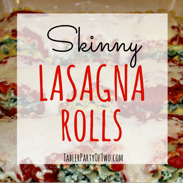 Super delicious skinny lasagna rolls!